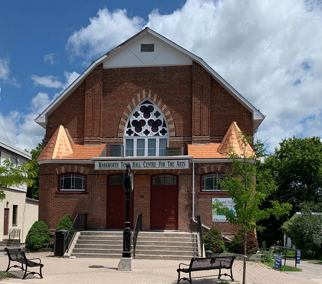 Historic Warkworth Town Hall Centre for the Arts brick building in Warkworth ON – Renossance