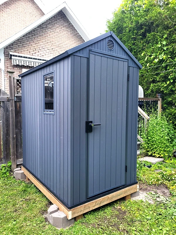 Outdoor shed installation completed during general home repair services Trent Hills, ON