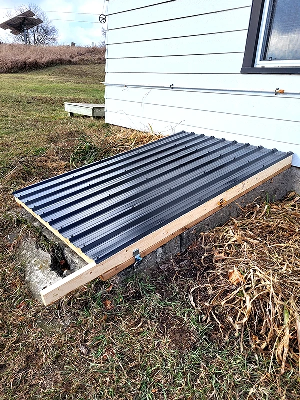 Exterior foundation cover installed during general home repair services Warkworth, ON