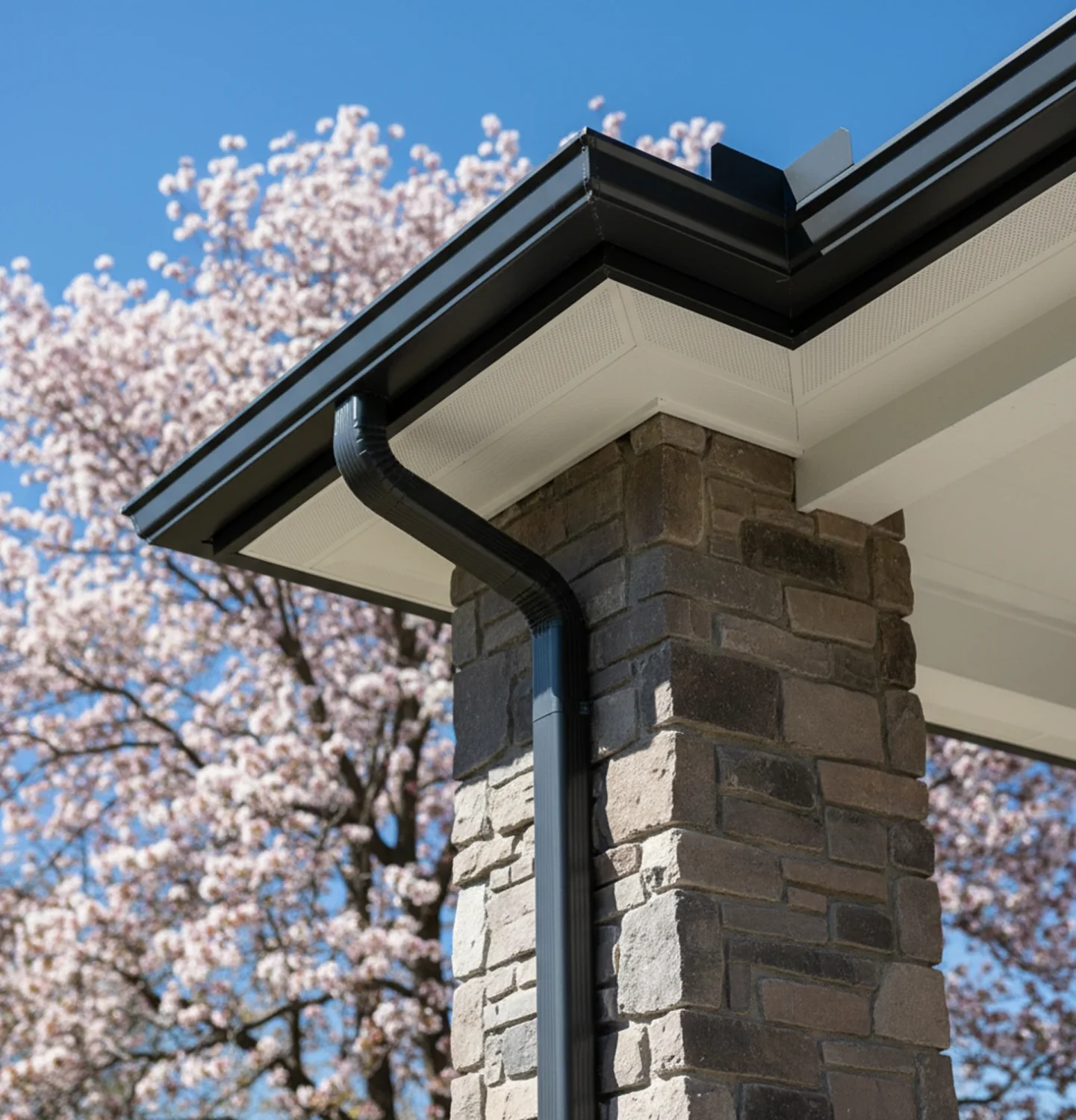 Seamless eavestrough installation in Hastings, ON by Renossance